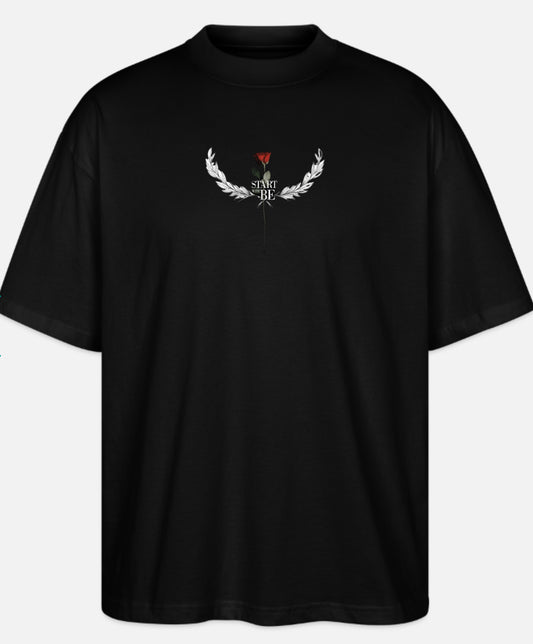 T-shirt Oversize โMARBRE NOIRโ โ Mode รdition START WITH BE