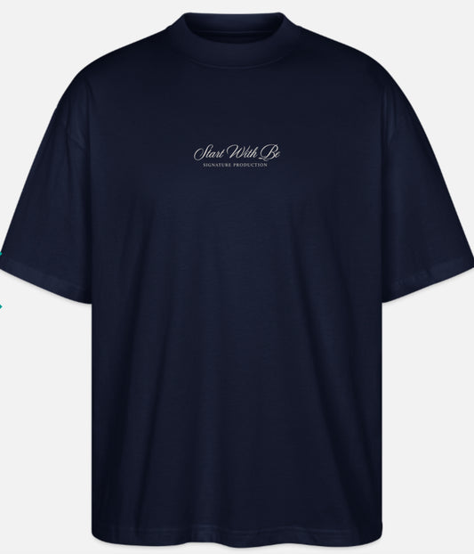 T-shirt Oversize Bleu Nuit โ Signature Productions