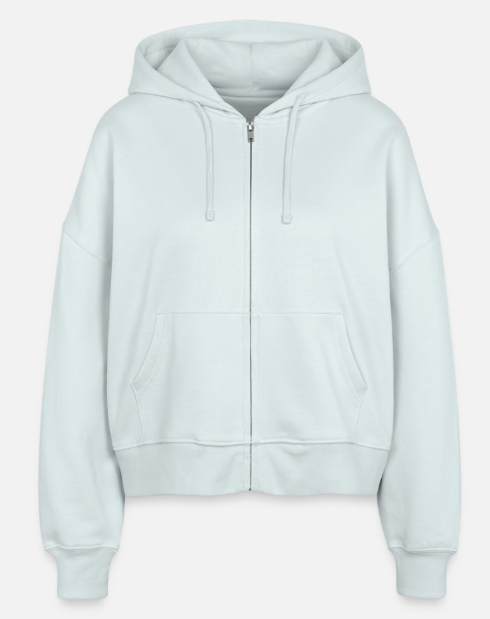 Sweat à capuche “Bleu Ciel Signature” – Coton Bio Premium