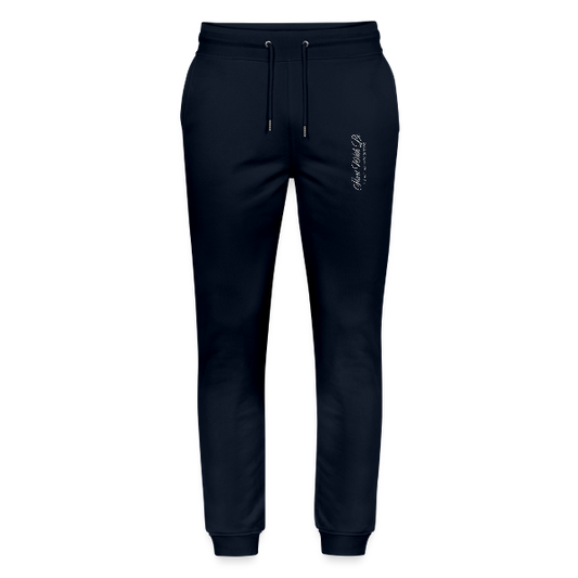 Jogging Unisexe “Signature” – Coton Bio Premium bleu marine
